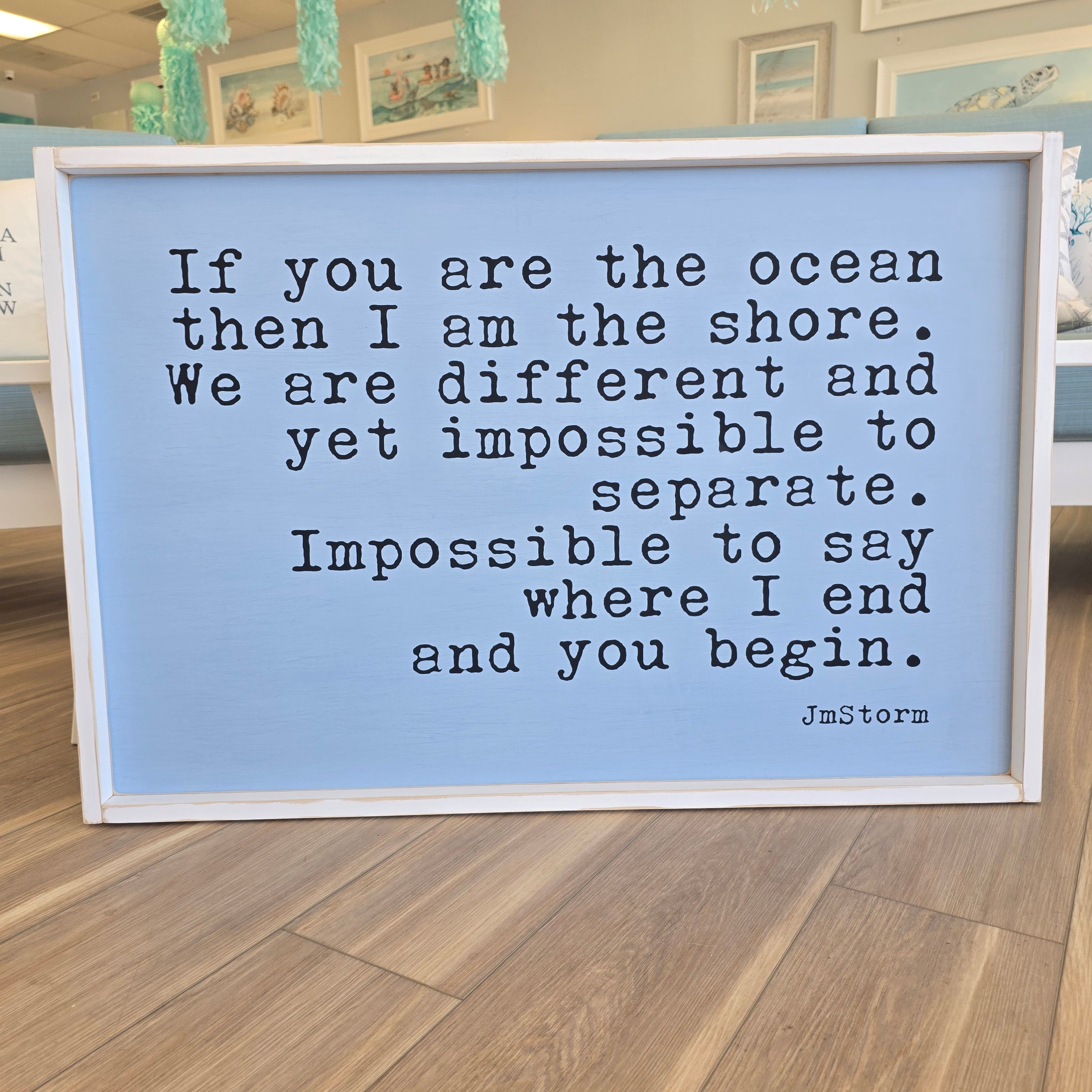 " If you are the ocean"