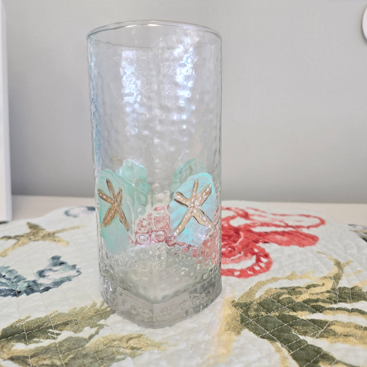 Starfish Hand Painted on bar glasses
