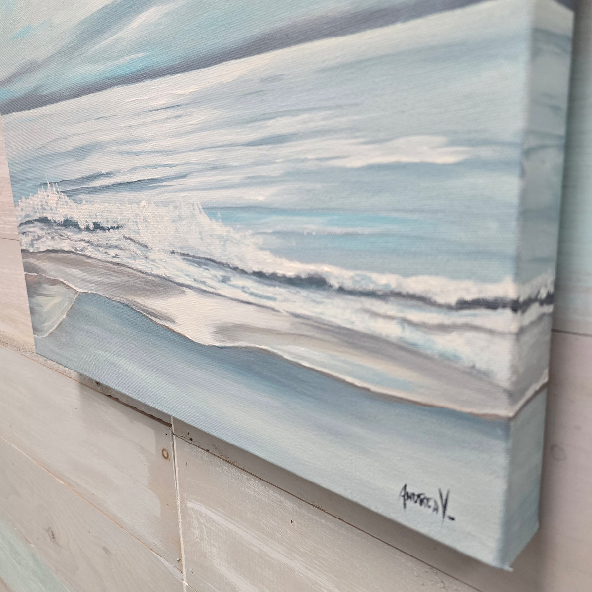 Hazy Beach/Seascape Original Painting