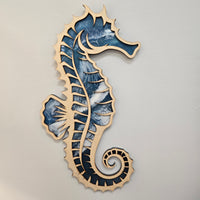 Wood and Resin Layered wall art