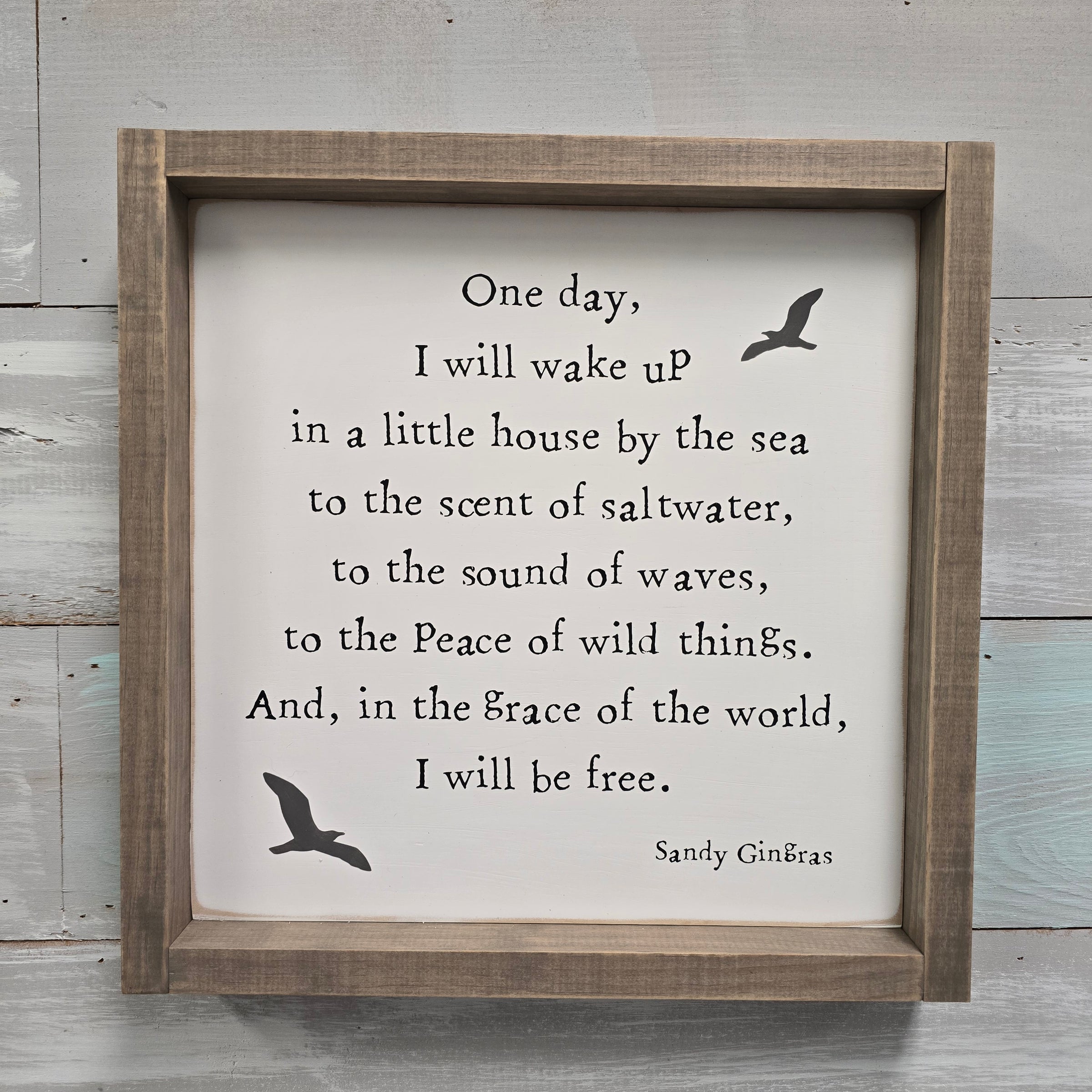 One Day Wall Sign