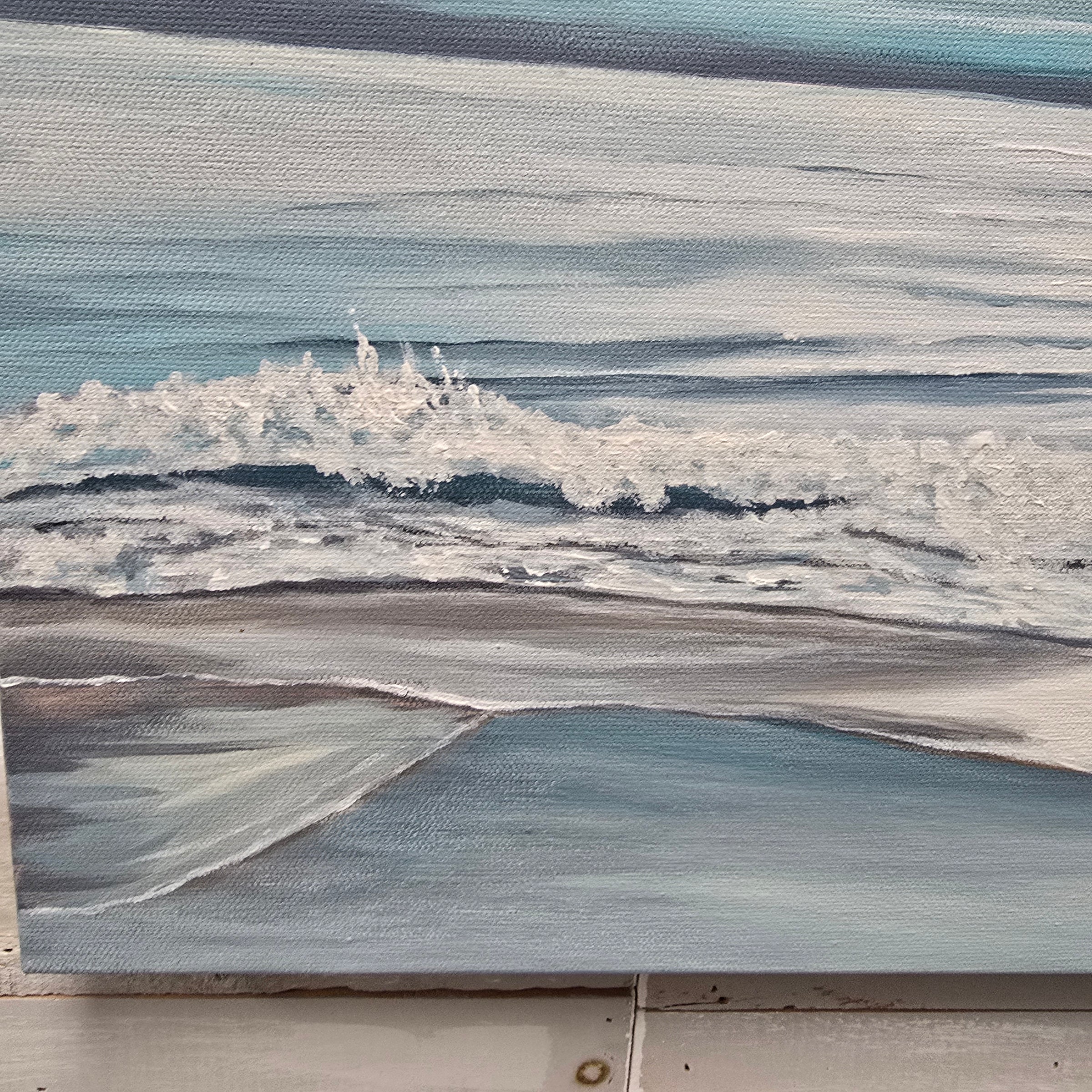 Hazy Beach/Seascape Original Painting