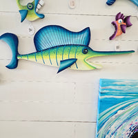 Sailfish " Come Sail Away" Sunshine & Sweet Peas Costal Decor