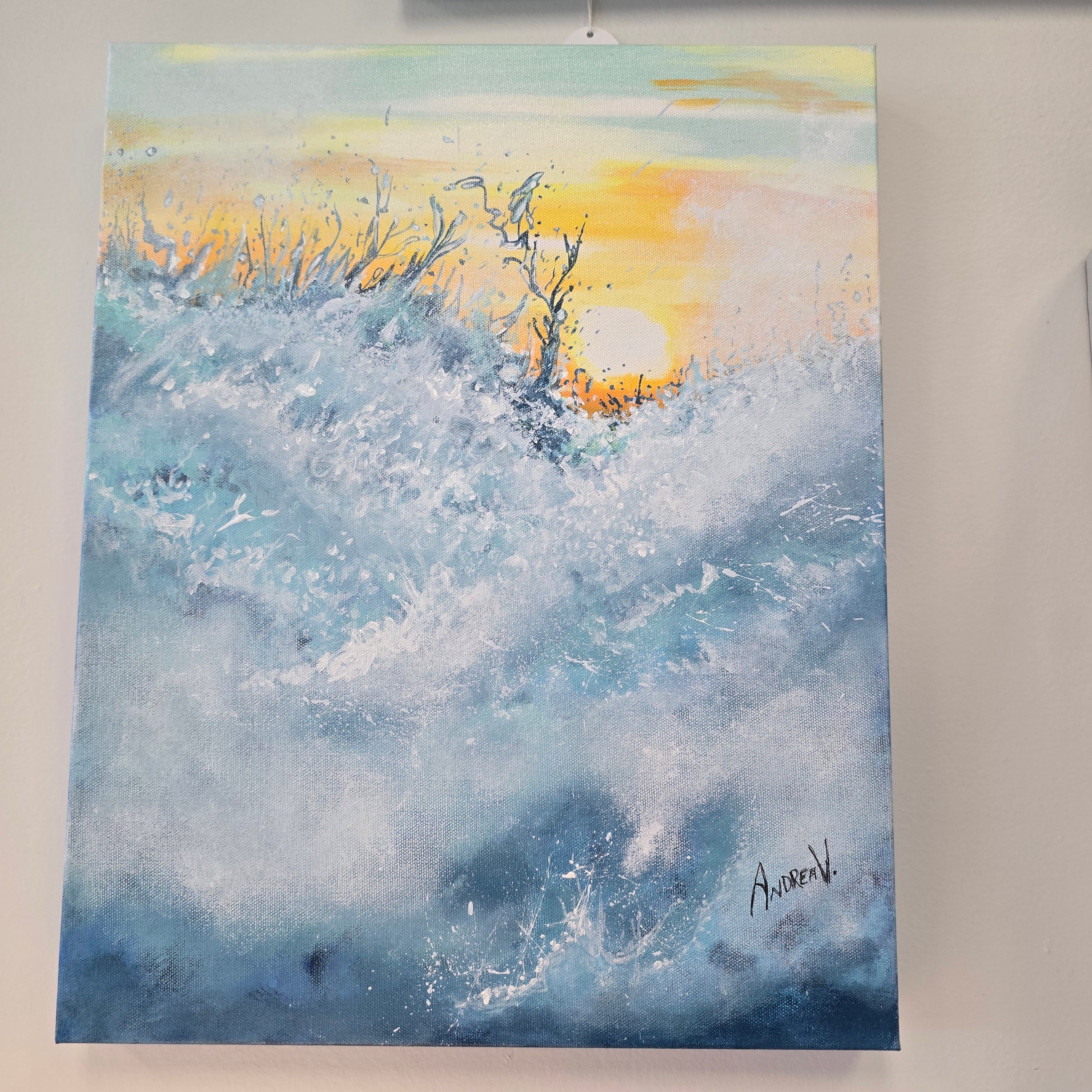 Ocean spray on Sunset