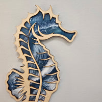 Wood and Resin Layered wall art