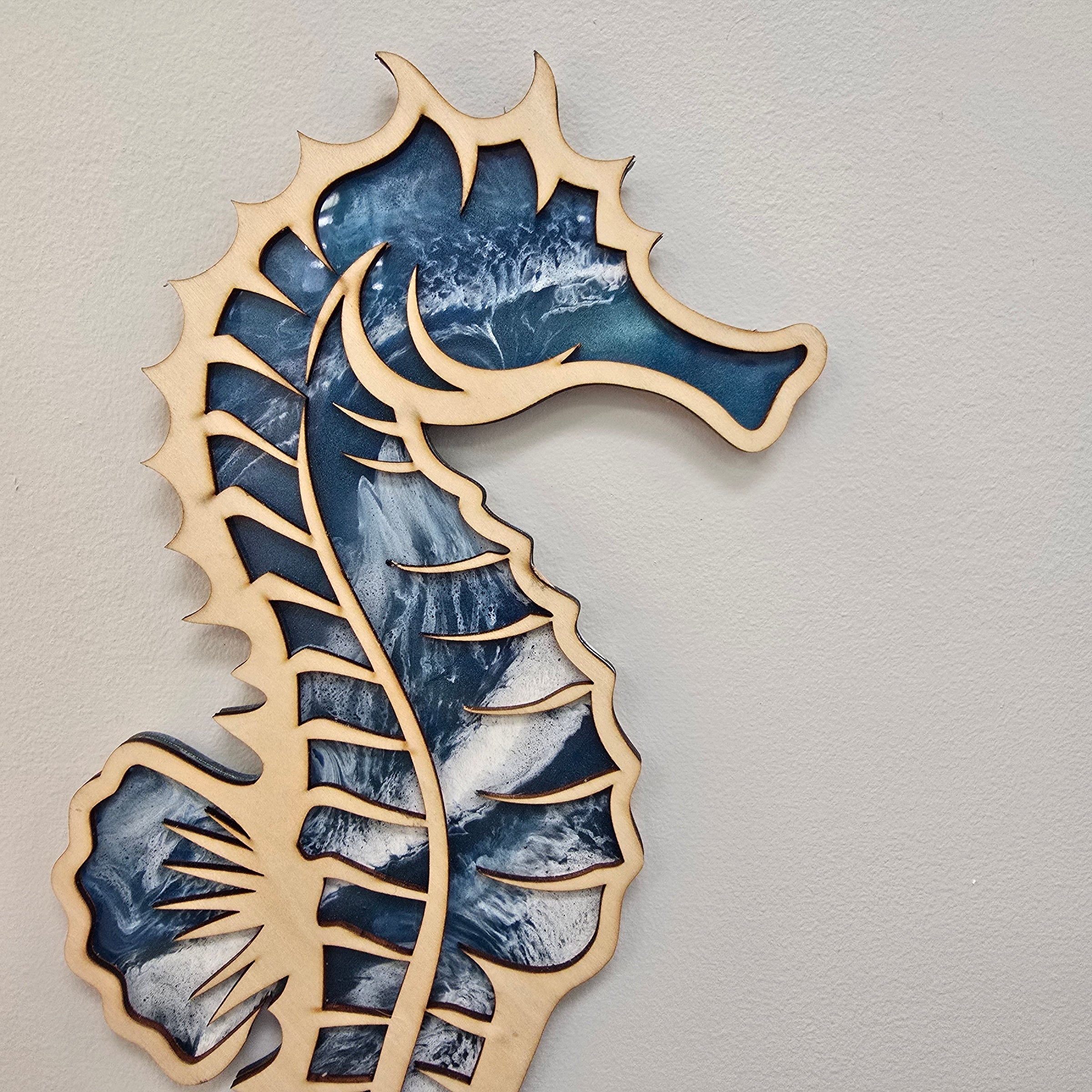 Wood and Resin Layered wall art