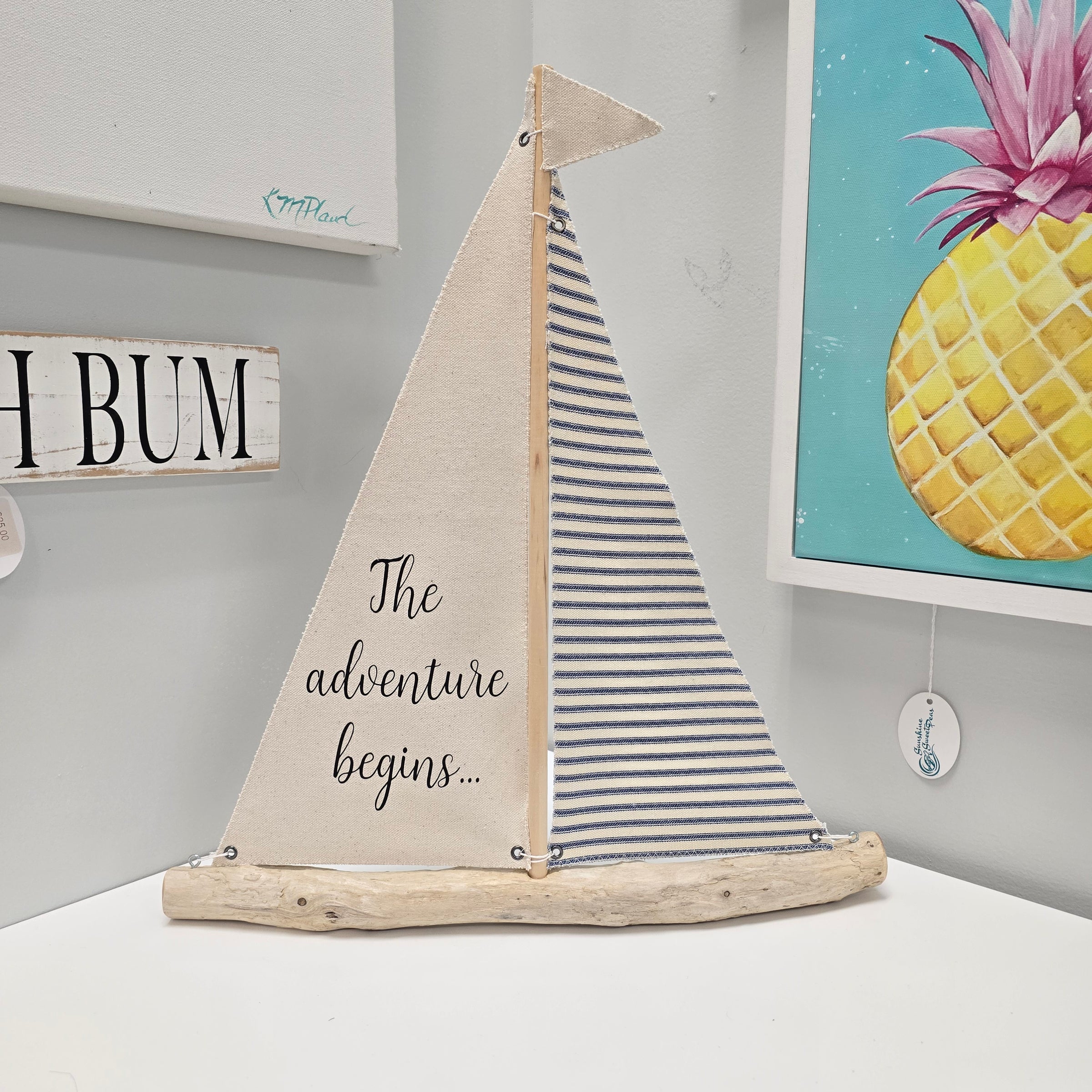 Driftwood Sailboat