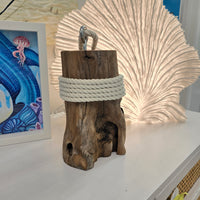 Driftwood and Rope Doorstops