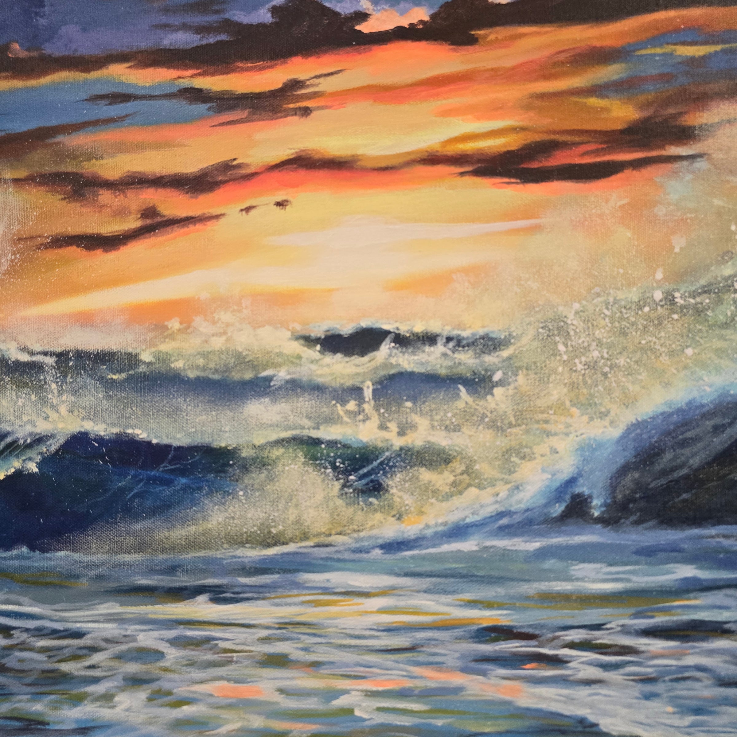 Summer sunset on the Ocean