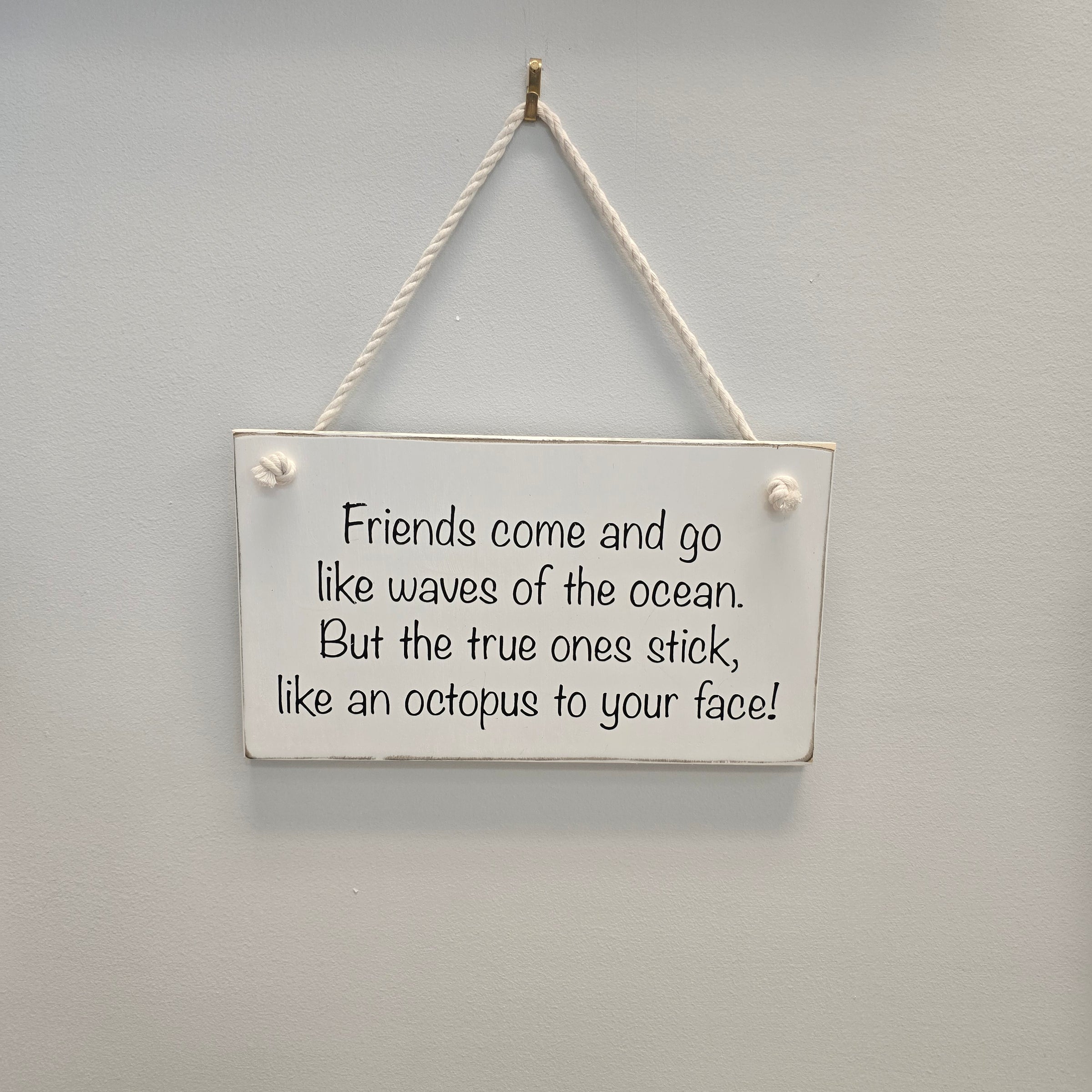 " Friends come and go" Wall Sign