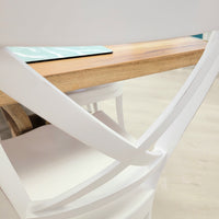 Mahogany w/Fruit Wood Finish Table Set w/Chairs
