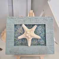Assorted Mini Framed Resin Art w/ Wooden Easel