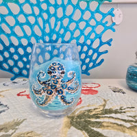Hand Painted Stemless Wine Glasses