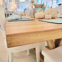 Mahogany w/Fruit Wood Finish Table Set w/Chairs