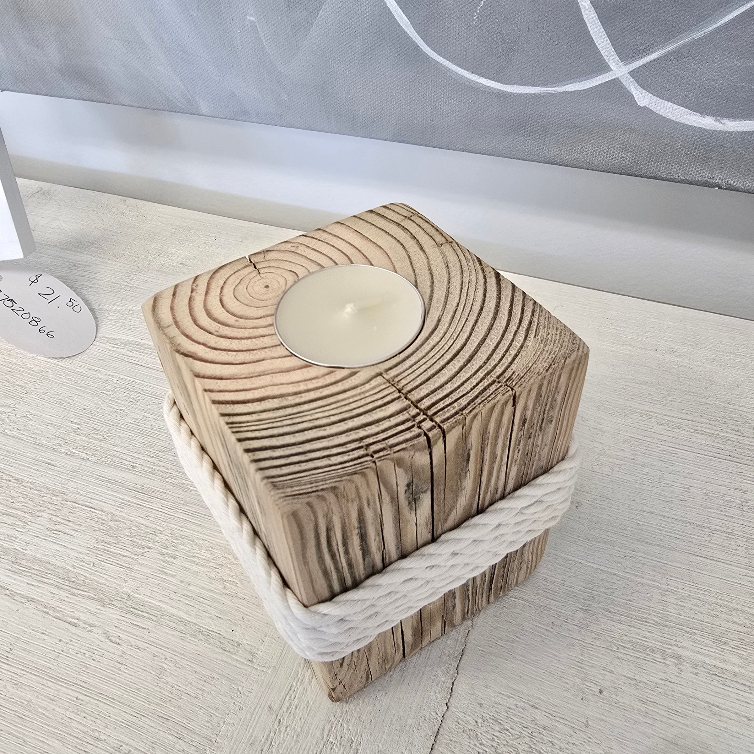 Wooden Tea light holder