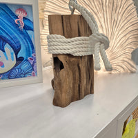 Driftwood and Rope Doorstops