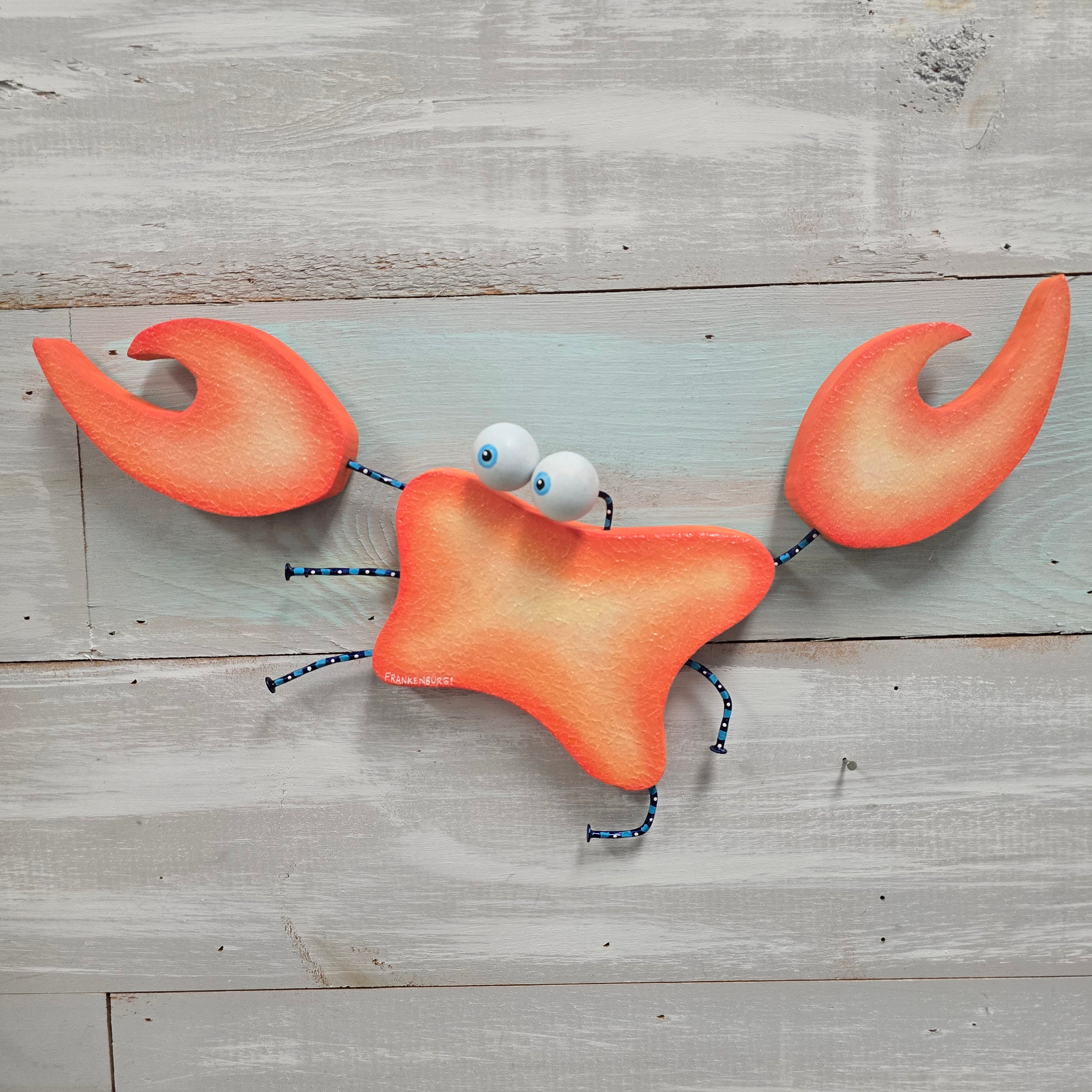 "Ken Eyekickett" Wooden Funky Fish/Crab