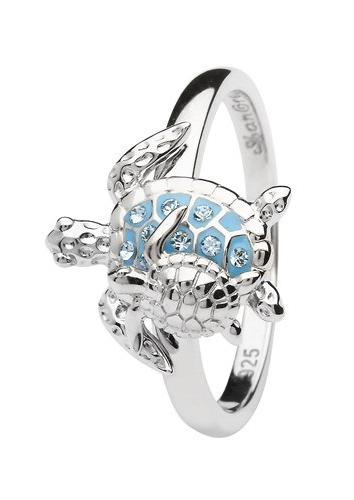 Crystal Turtle w/Baby Ring