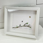 Momma Bird - A Leap of Faith Sea Glass Art