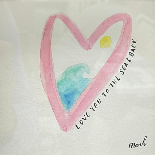Love You To The Sea And Back Watercolor Painting