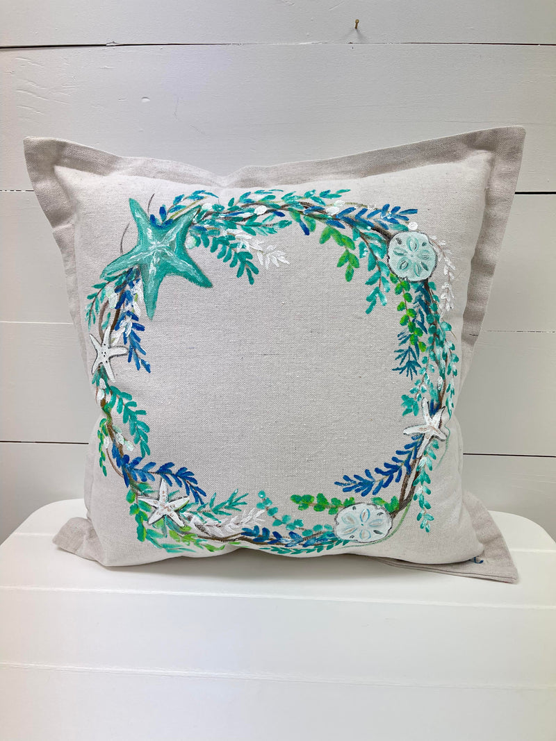 Starfish Wreath Pillow