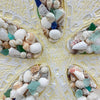 Yellow Wooden Sand Dollar w/Seashells - Sunshine & Sweet Pea's Coastal Decor