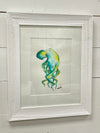 Framed Original Watercolor Octopus - Sunshine & Sweet Pea's Coastal Decor