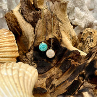 Turquoise & Conch Shell Dune Jewelry Earrings - Sunshine & Sweet Pea's Coastal Decor