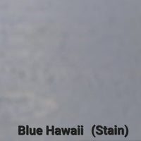 Custom Wooden Welcome Seashell Sign Blue Hawaii Stain Color - Sunshine & Sweet Pea's Coastal Decor