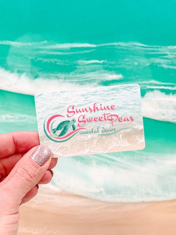 Sunshine & Sweet Pea's Coastal Décor Gift Card