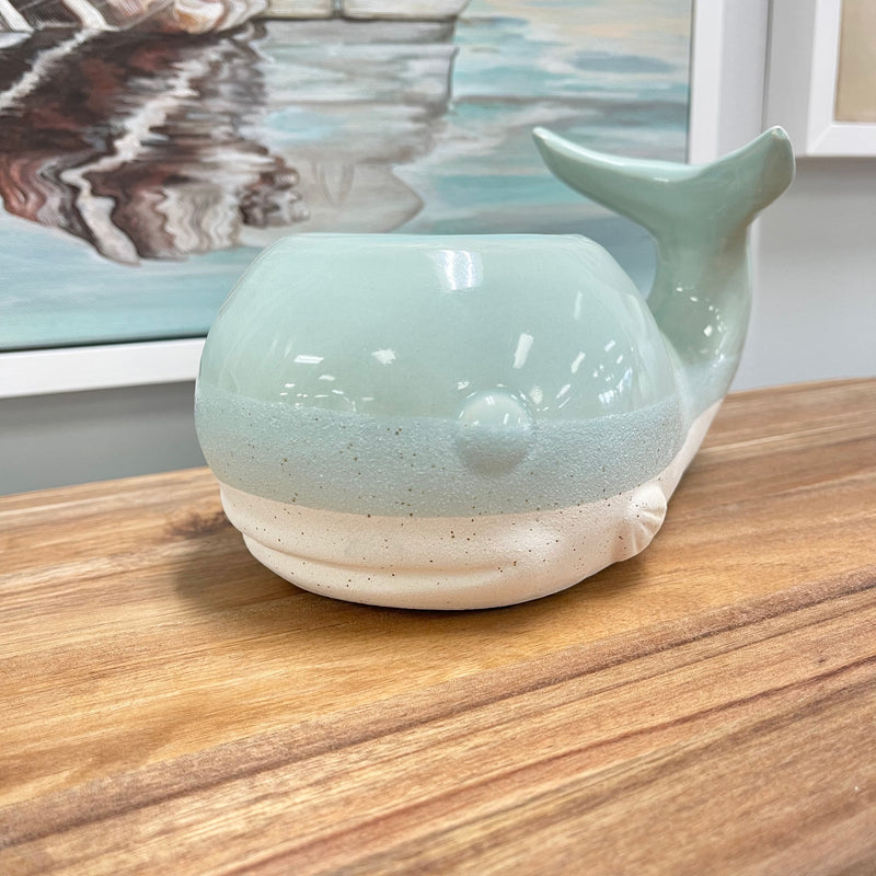 Whale Ceramic Planter