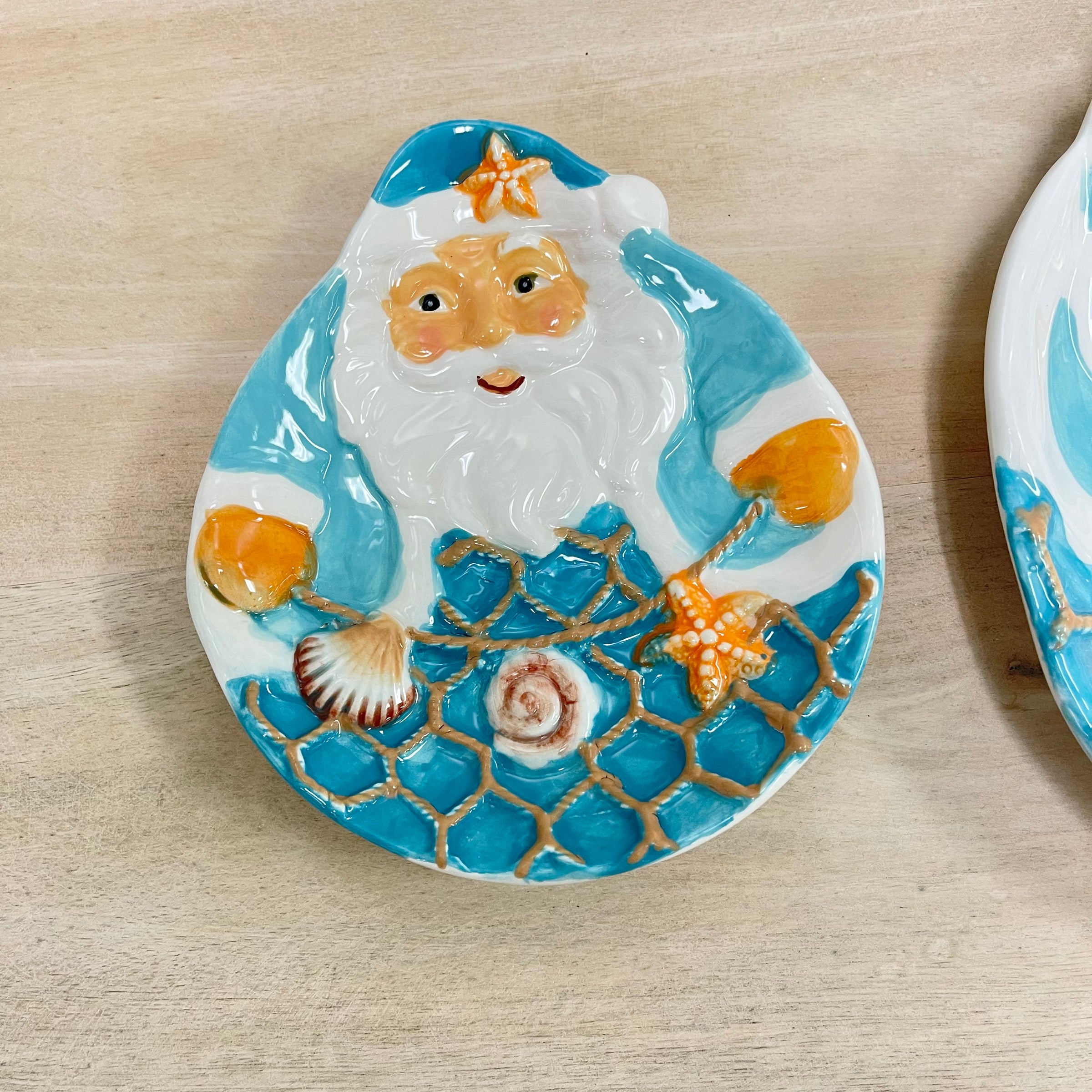 Coastal Santa Ceramic Plates