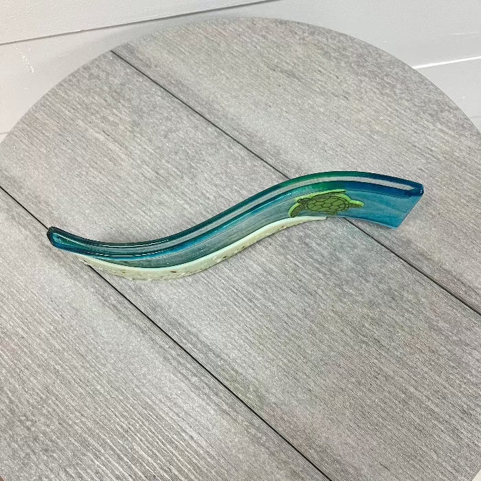 Assorted Handmade Glass Photo Holders