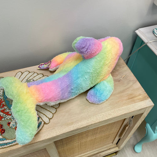 Rainbow Sherbet Dolphin Stuffed Animal