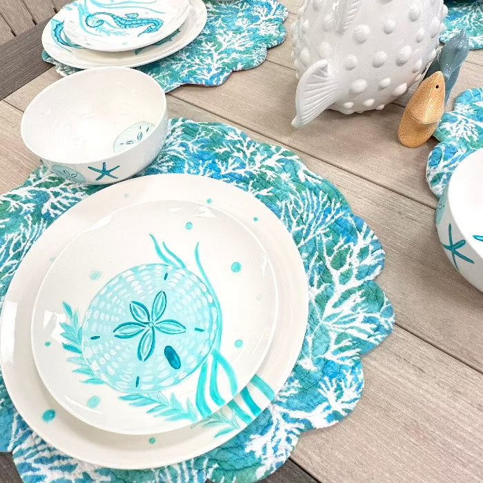 Sea Life Hand Painted Ceramic Dish Set – Sunshine & Sweet Pea's Coastal  Décor