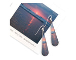 Pink Sunset Earrings/Necklace