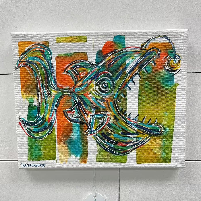 Funky Fish Painting on Canvas