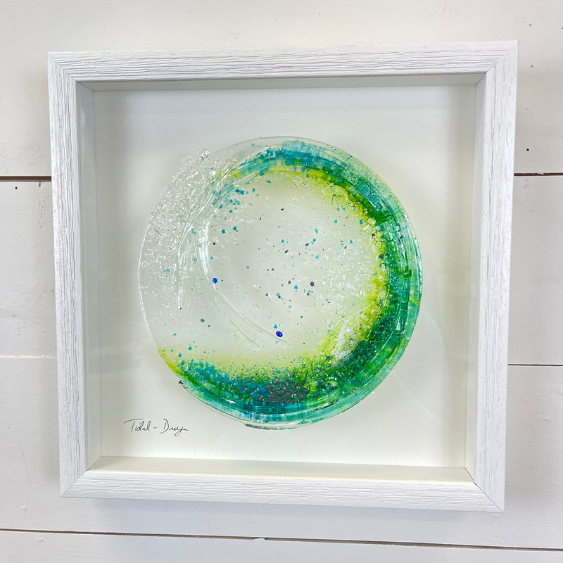 Fused Glass Tidal Wave Art