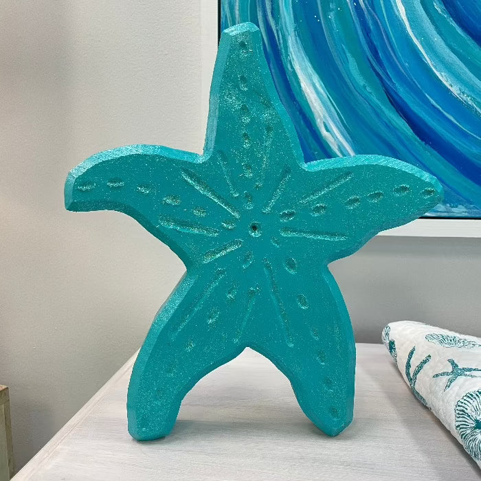 Wooden Starfish Table Setter - Sunshine & Sweet Pea's Coastal Decor