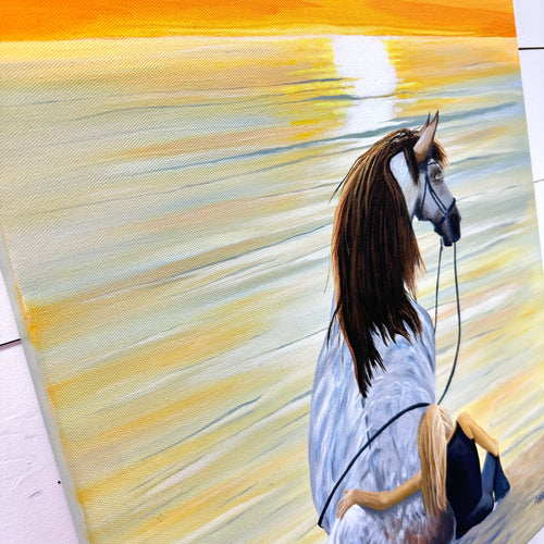 Coastal Horse Painting
