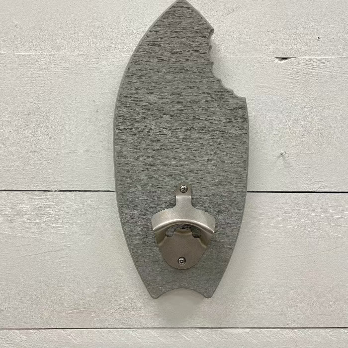 Shark Bite Surf Board Poly Bottle Opener