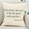 "Only Worry In The World...." Zac Brown Band Canvas Pillow - Sunshine & Sweet Pea's Coastal Decor
