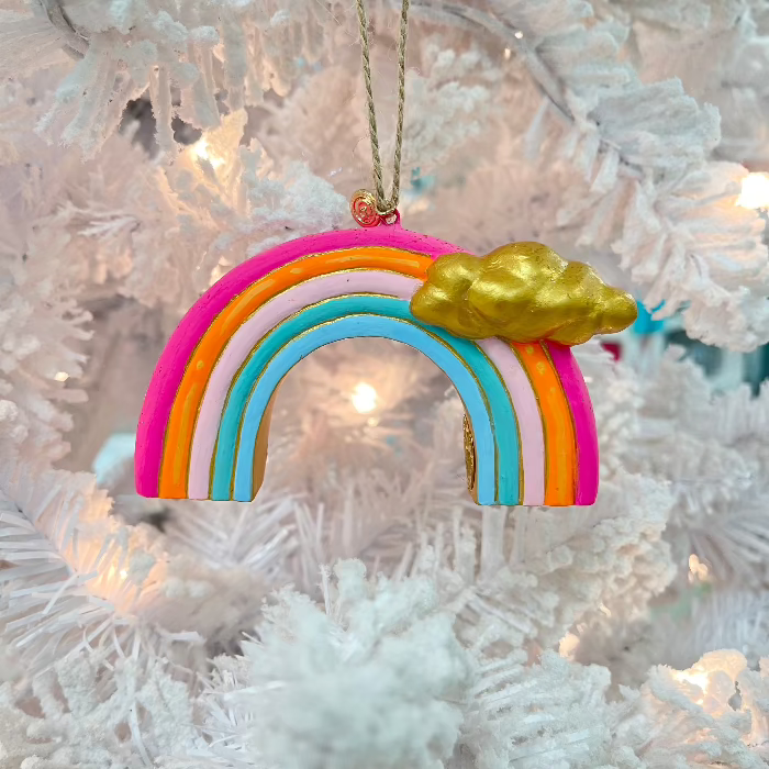 Rainbow Christmas Ornament Sunshine & Sweet Peas Coastal Decor