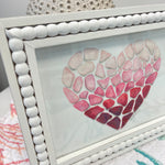 Heart Shaped Sea Glass Watercolor Painting