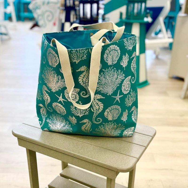 Sea Life Tote Teal