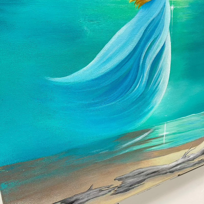 Coastal Angel on Gallery Wrapped Canvas