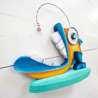 Funky Wooden Fish Surfer