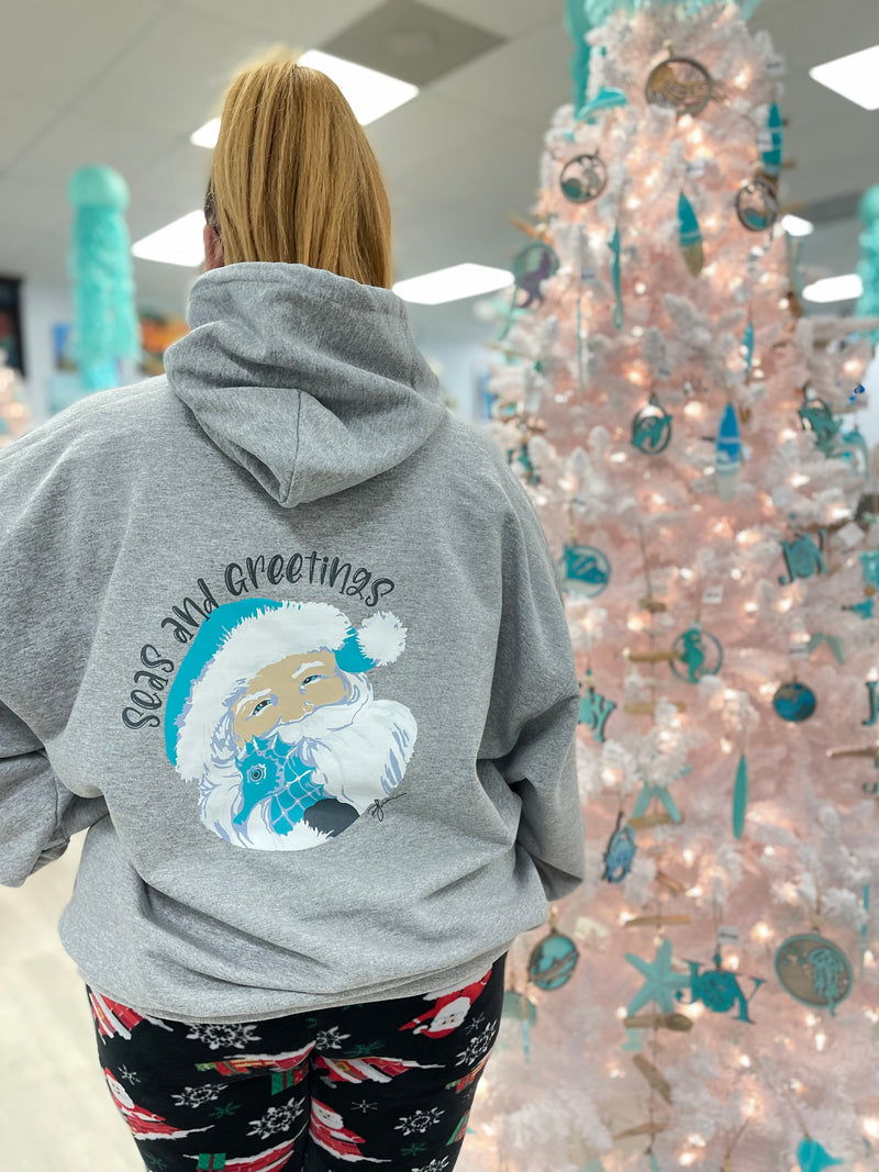 Seas & Greetings Coastal Christmas Hoodie