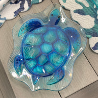Sea Turtle Glass Platter