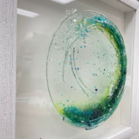 Fused Glass Tidal Wave Art